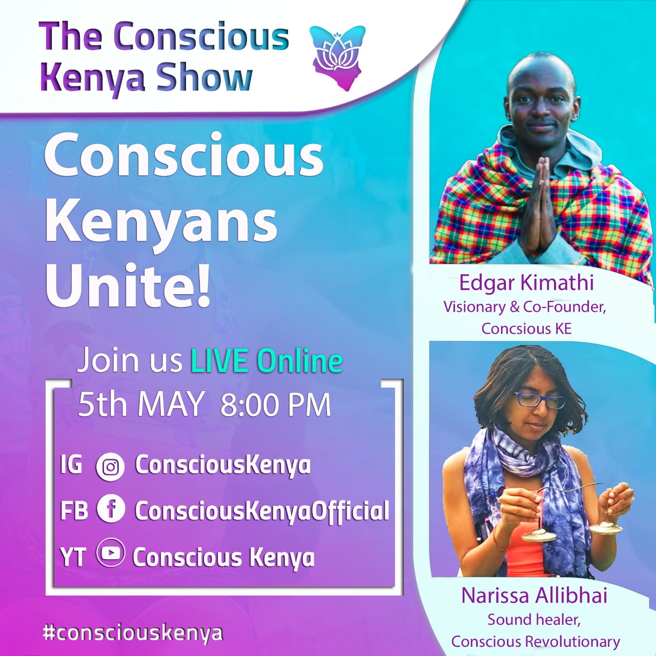 Conscious Kenyans Unite poster for The Conscious Kenya Show
