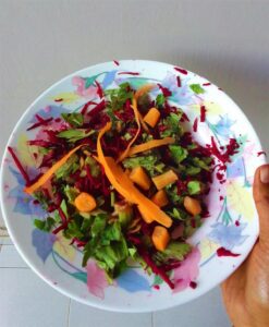 Raw vegan salad detox diet cleanse