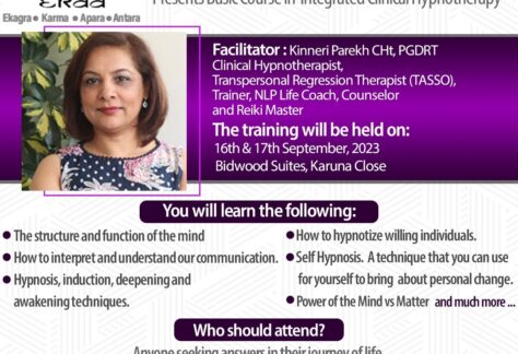 kinneri hypnotherapy course poster