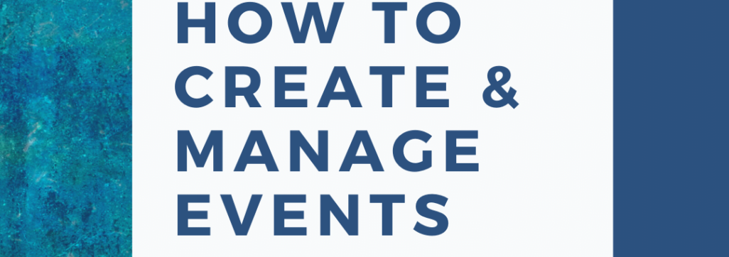 create and manage events