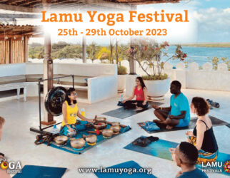 lamu yoga festival kenya international narissa earthchild sound healing poster